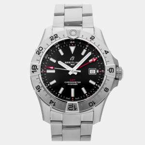 Pre Owned ساعة يد رجالية بريتلينغ أفينجر جي إم تي \"A32320101B1A1\" أوتوماتيك 44 مم مستعملة