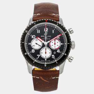 Pre Owned Pre-Owned Breitling Aviator 8 B01 Chronograph Mosquito AB01194A1B1X2 Black Automatic Stainless Steel Men's Wristwatch 43 MM