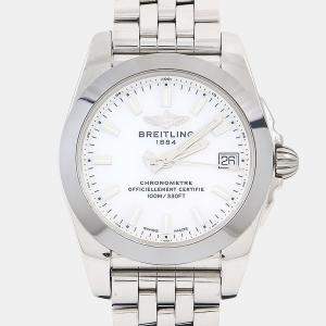 Pre Owned Breitling Galactic W74330 Quartz Stainless Steel Men's Wristwatch 36 mm