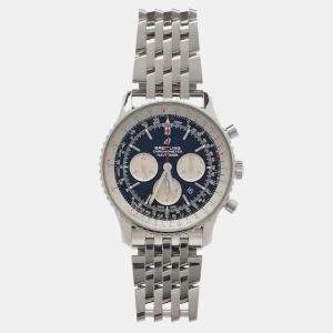 مملوكة مسبقًا Breitling Navitimer AB0127211C1A1 Black Stainless Steel Automatic Men's Watches 46 mm