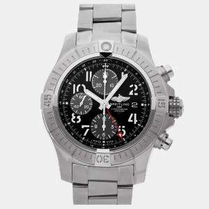 Pre Owned Breitling Avenger Chronograph GMT A24315101B1A1 Black Stainless Steel Automatic Men's Watches 45mm 