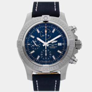 مملوكة مسبقًا Breitling Avenger A13317101C1X2 Blue Stainless Steel Automatic Men's Watches 45mm