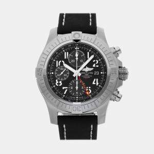 Pre Owned Breitling Avenger A24315101B1X2 Black Stainless Steel Automatic Men's Watches 45mm