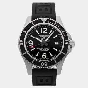 Pre Owned Breitling Superocean A17366021B1S2 Black Stainless Steel Automatic Men's Watches 42mm