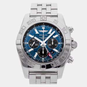 Pre Owned Breitling Chronomat AB041012/C835 Blue Stainless Steel Automatic Men's Watches 47mm