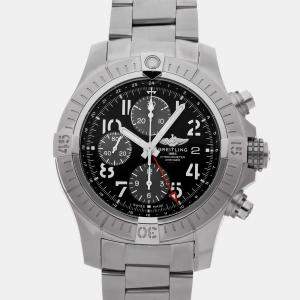 Pre Owned Breitling Avenger A24315101B1A1 Black Stainless Steel Automatic Men's Wristwatch 45mm
