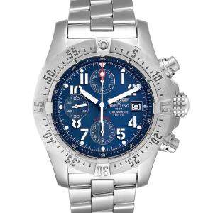 Breitling Blue Stainless Steel Avenger Skyland A13380 Men's Wristwatch 45 MM