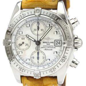 Breitling MOP Stainless Steel Chrono Cockpit Automatic A13357 Men's Wristwatch 39 MM