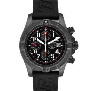 Breitling Black Blacksteel Aeromarine Avenger Skyland M13380 Men's Wristwatch 45 MM