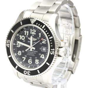 Breitling Black Stainless Steel Superocean II A17392 Automatic Men's Wristwatch 44 MM