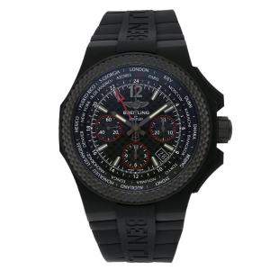 Breitling Black Bentley GMT B04 Limited Edition NB0434E5/BE94 Carbon Men's Wristwatch 45MM