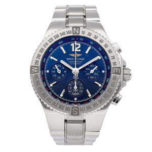 Breitling Blue Stainless Steel Hercules Chronograph A3936211/C564 Men's Wristwatch 44MM