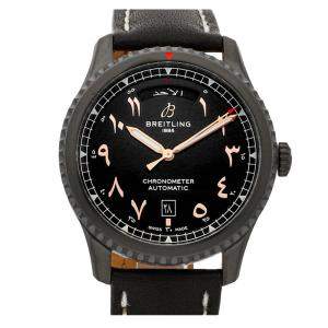 Breitling Black Blackstee; Aviator 8 Day-Date Limited Edition M453301A1B1X2 Men's Wristwatch 41MM
