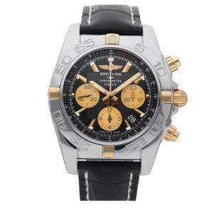 Breitling Black 18K Rose Gold Stainless Steel Chronomat B01 IB011012/B968 Men's Wristwatch 43MM