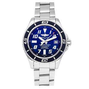 Breitling Blue Stainless Steel Superocean Limited Edition A17364 Men's Wristwatch 42 MM