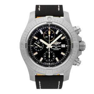 Breitling Black Stainless Steel Avenger Chronograph A13317101B1X1 Men's Wristwatch 45 MM