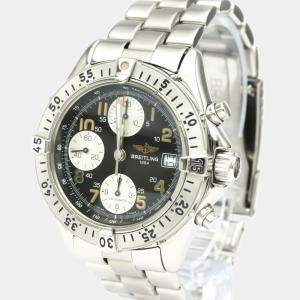 Breitling Black Stainless Steel Colt Chronograph Automatic A13035.1 Men's Wristwatch 42 MM