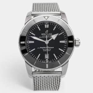 Breitling Black Stainless Steel SuperOcean AB2020121B1A1 Men's Wristwatch 46 mm 