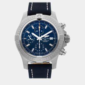 Breitling Blue Stainless Steel Avenger A13317101C1X2 Automatic Men's Wristwatch 45 mm