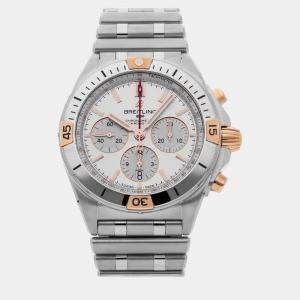 Breitling Silver Stainless Steel Chronomat IB0134101G1A1 Automatic Chronograph Men's Wristwatch 42 mm