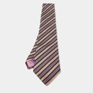 Brioni Multicolor Striped Silk Traditional Tie