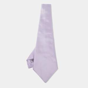 Brioni Lavender Satin Traditional Tie 