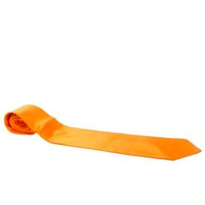 Brioni Orange Traditional Silk Tie