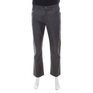 Brioni Grey Wool & Silk Blend Jeans L