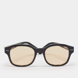 Pre Owned Brunello Cucinelli Yellow/Black BC3010 Pillow Sunglasses