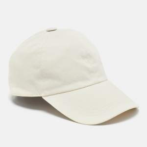 Brunello Cucinelli Beige Cotton Canvas Baseball Cap S