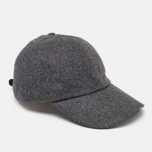 Brunello Cucinelli Grey Wool Basketball Cap M