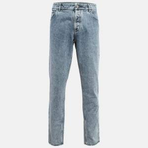Brunello Cucinelli Blue Washed Denim Traditional Fit Jeans XXXL (Waist 40")