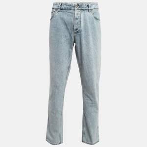 Brunello Cucinelli Light Blue Washed Denim Traditional Fit Jeans XXXL (Waist 40")