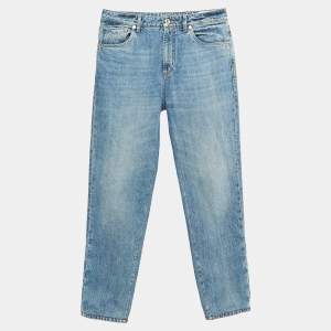 Brunello Cucinelli Blue Washed Denim Loose Fit Jeans XS Waist 32"