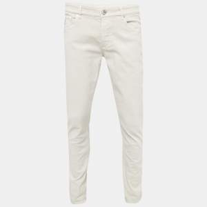 Brunello Cucinelli Beige Denim Traditional Fit Jeans S Waist 34"