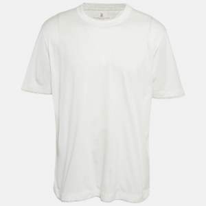 Brunello Cucinelli White Jersey Crewneck T-Shirt XXXL