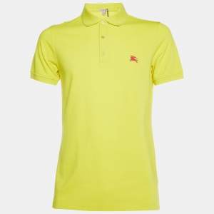 Burberry Brit Yellow Cotton Pique Phillipson Polo T-Shirt M