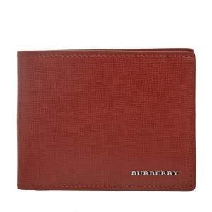 Burberry Brown Leather Bifold Wallet