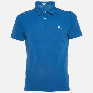 Burberry Brit Blue Cotton Pique Polo T-Shirt M