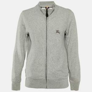 Burberry Brit Grey Cotton Zip-Up Jacket XS