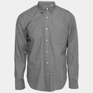 Burberry Brit Grey Cotton Button-Front Shirt L