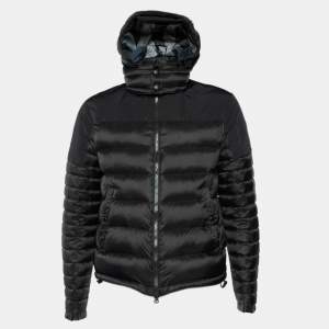 Burberry Brit Black Quilted Hooded Puffer Jacket L