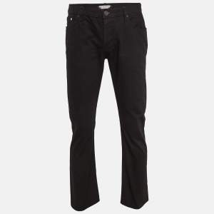 Burberry Black Denim Straight Leg Steadman Jeans L Waist 34"