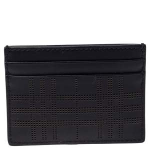 Burberry Black Leather Sandon Card Holder