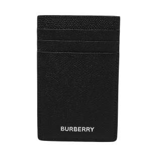 Burberry Black Leather Card Holder