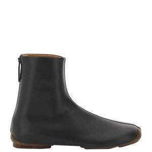 Burberry Black/Ebony Brown Phoenix Leather Sock Boots Size IT 44
