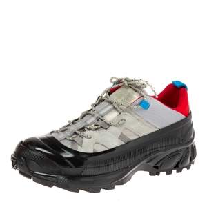 Burberry Grey Suede And Rubber Arthur Sneakers Size 44.5