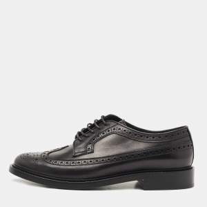 Burberry Black Brogue Leather Lace Up Derby Size 43