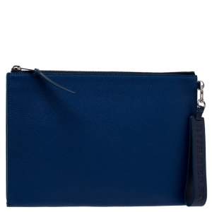 Burberry Blue Leather Document Holder