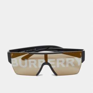 Pre Owned Burberry Black/Grey BE4291 Logo Rectangle Sunglasses